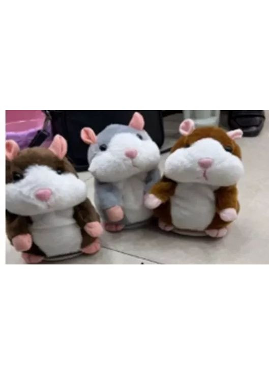 М'яка інтерактивна іграшка хом'як повторюшка C23903 розмір 8х8х14 см в асортименті No Brand (362435228)