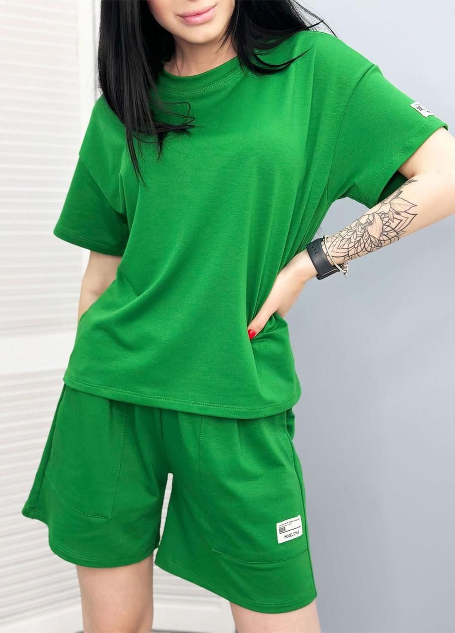 Трикотажний костюм із шортами Fashion Girl (300775533)