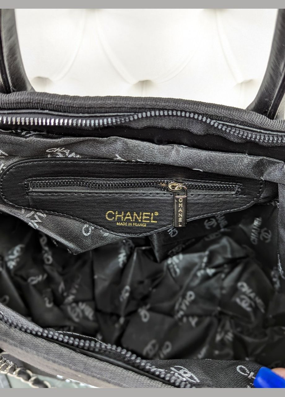 Сумка жіноча шопер чорний класичний + білі літери No Brand (322464558)