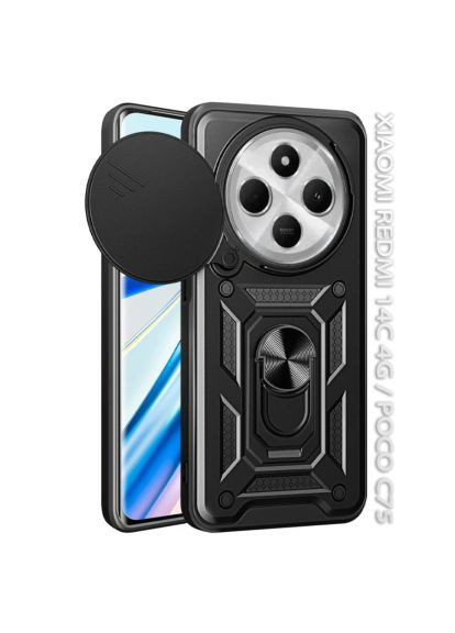 Чохол до мобільного телефона (712489) BeCover Military Xiaomi Redmi 14C 4G / Poco C75 Black (364501652)