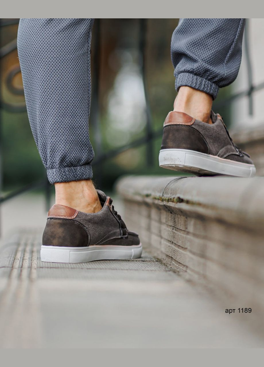 Сірі чоловічі кеди No Brand