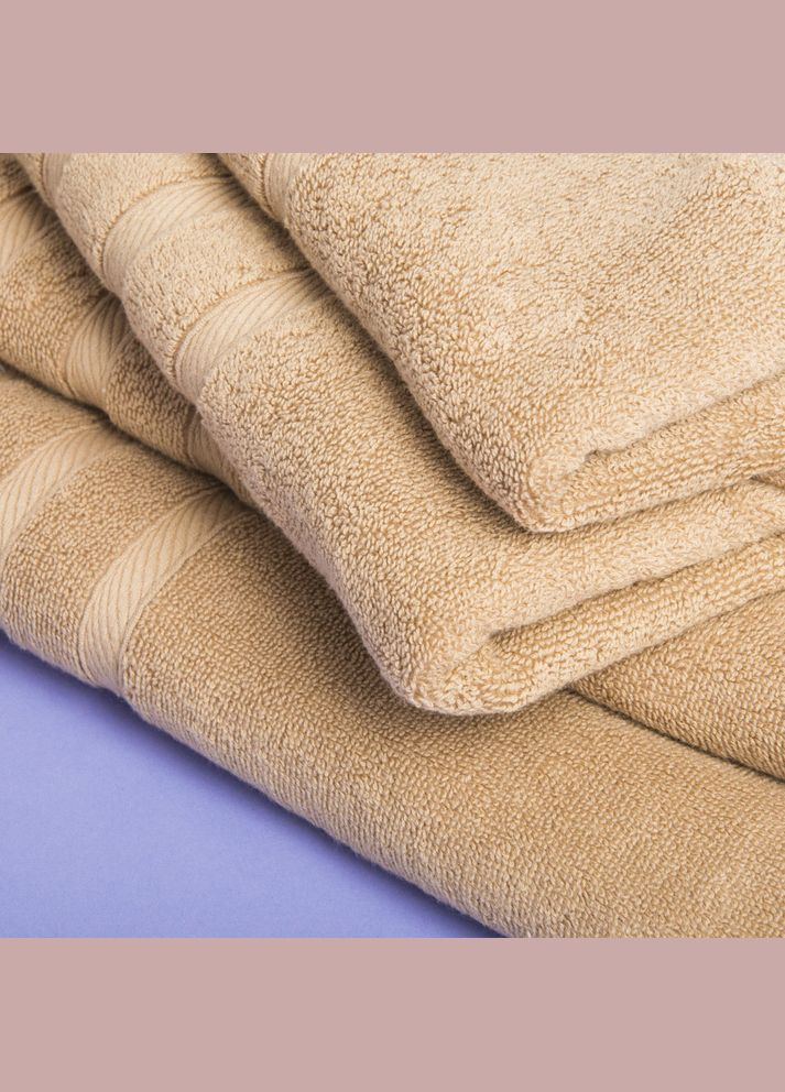 Рушник махровий Косичка 50х100 см беж IDEIA бежевий