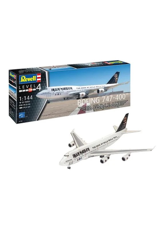 Сборная модель Самолет Boeing 747-400 Iron Maiden «Ed Force One», уровень 4, 1:144 (RVL-03780) Revell (396937604)
