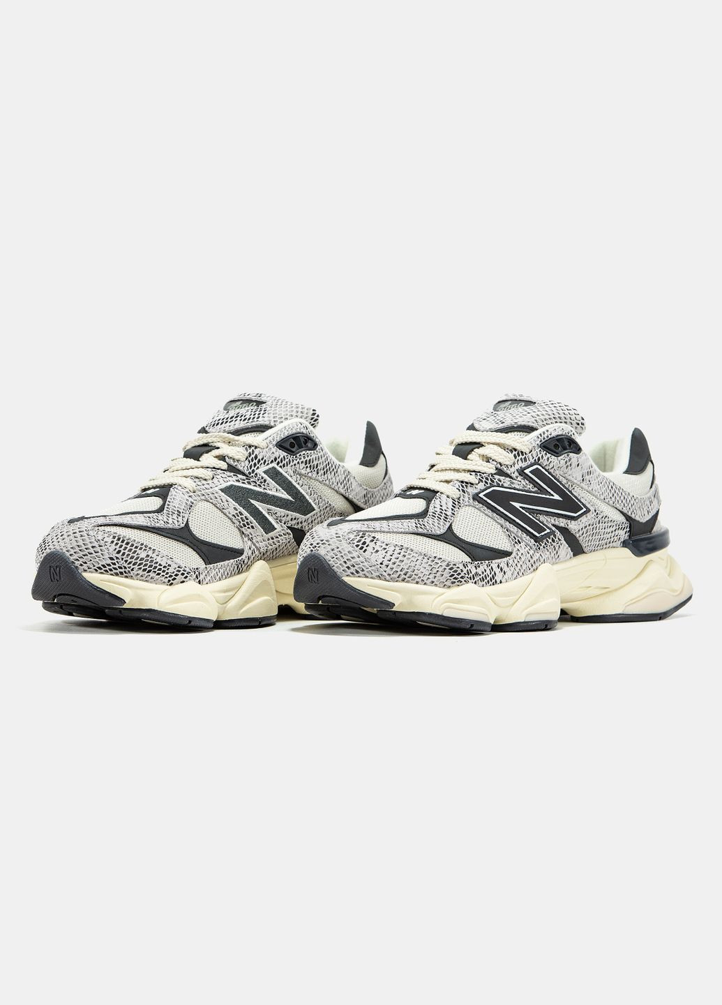 Серые демисезонные кроссовки мужские и женские new balance 9060 year of the snake | нью баланс 9060 серые No Brand