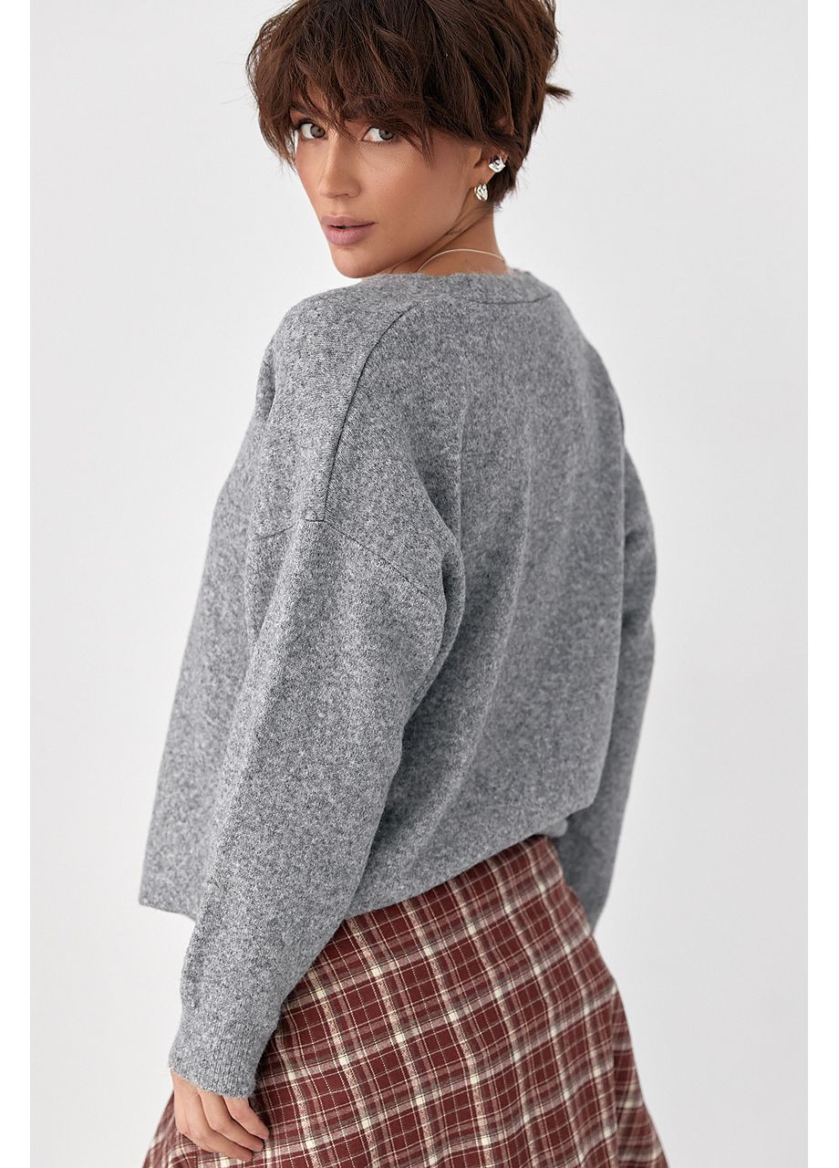 В'язаний кардиган на ґудзиках з V-подібним вирізом Lurex (369776146)