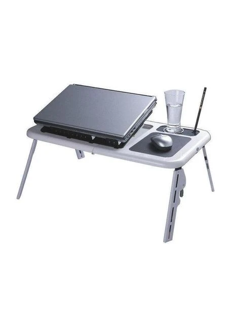Стіл-підставка для ноутбука E-Table з охолодженням та регулюванням нахилу та висоти Digital (393959941)