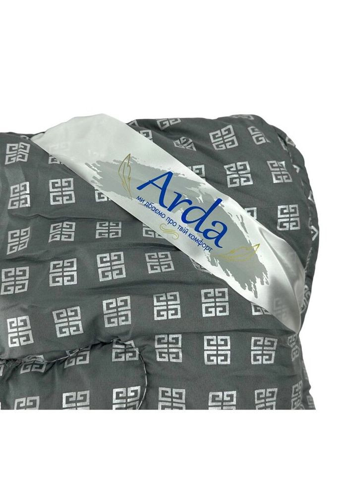 Ковдра напівторна закрита Квадрат 20386 150х210 см сіра Arda (335584876)