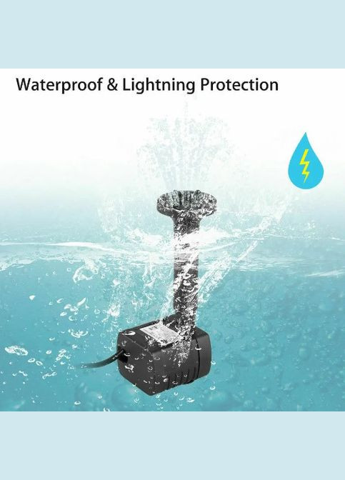 Фонтан на сонячній панелі 11 см * 11 см No Brand (304401684)