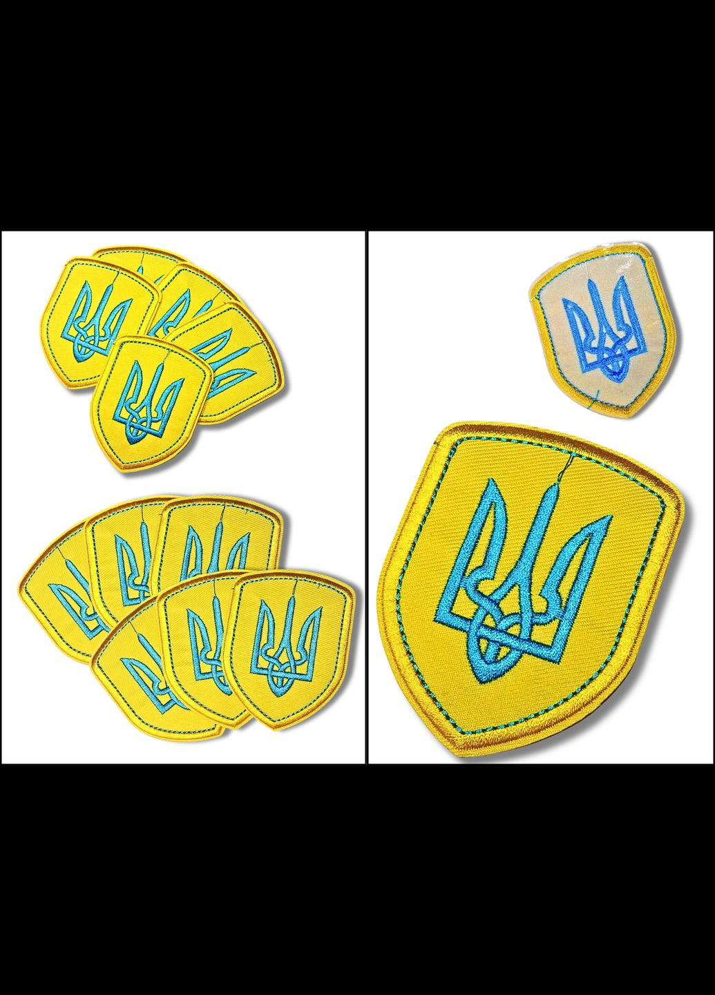 Аплікація для одягу нашивка Герб України блакитний №4/6х8см FROM FACTORY APURK4 (336947697)