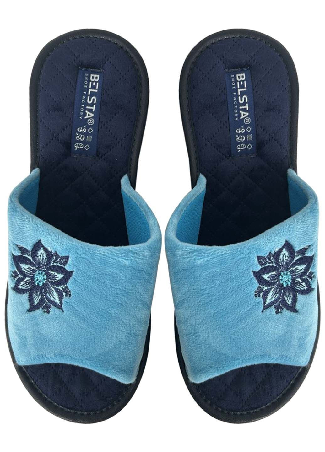 Голубые тапочки Белста