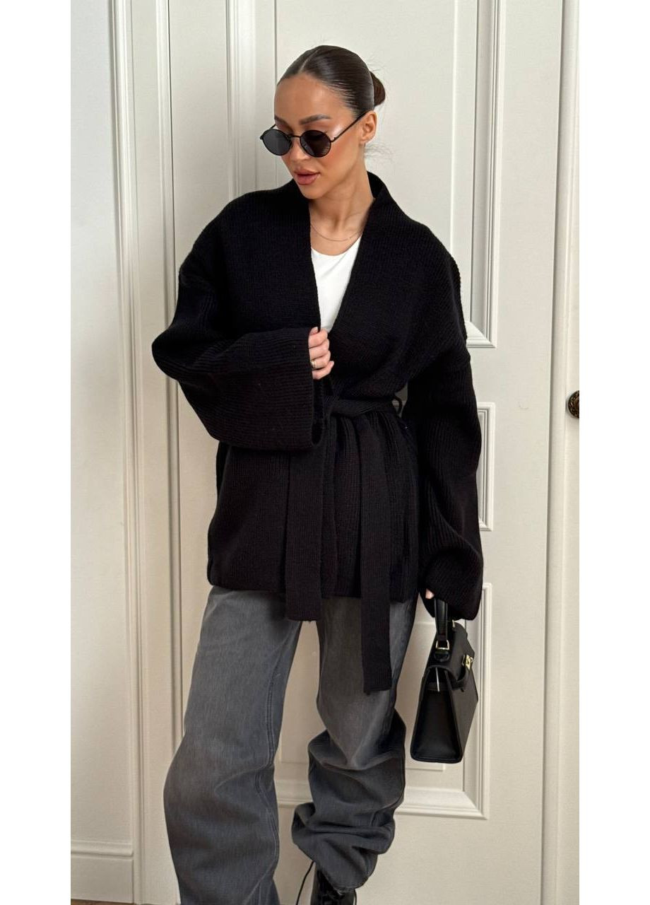 Стильний жіночий кардиган із поясом Україна (361067715)