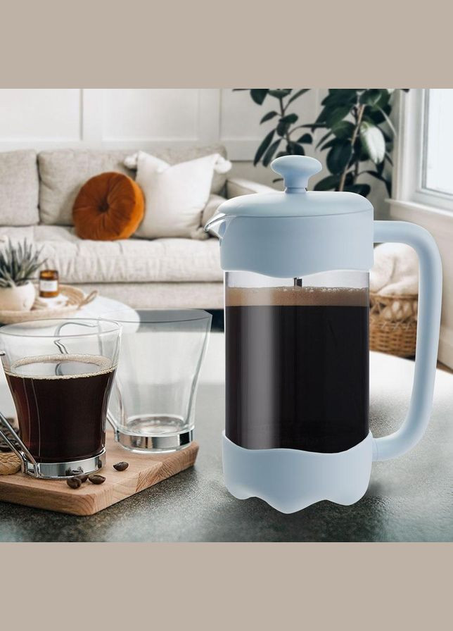 Френч-пресс для чая и кофе 600 мл (MR-1669-600) Голубой Maestro (334008910)