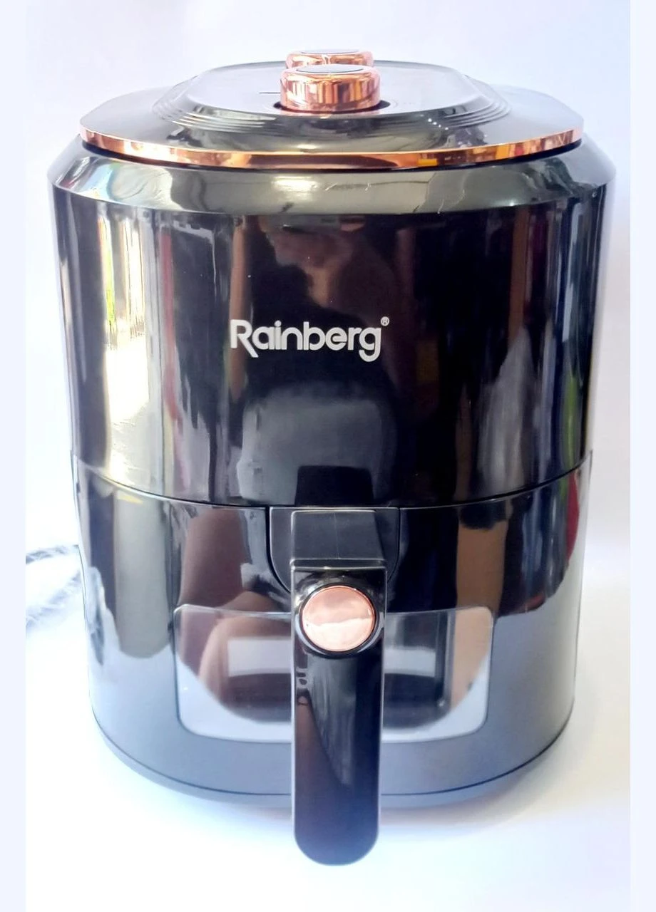 Аеро-фритюрниця з таймером 6л RB-2242 чорна 3800W Rainberg (299842333)