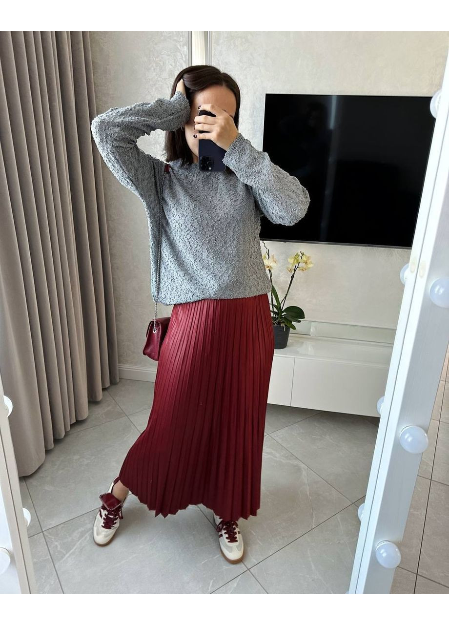 Сірий демісезонний светр жіночий повсякденний пуловер Style Point