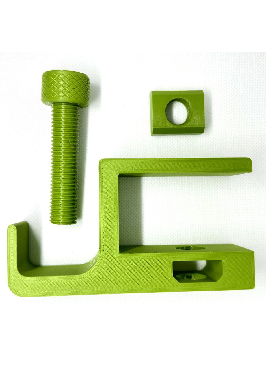 Настольный зажим-крючок зеленый No Brand (362044243)