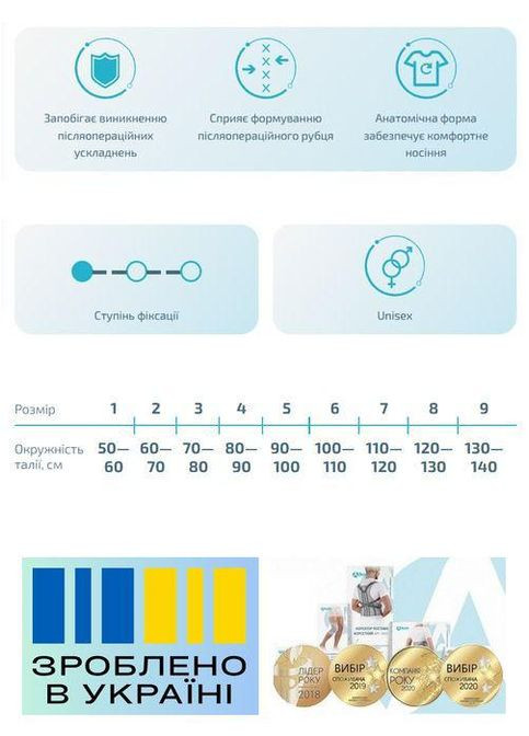 Бандаж послеоперационный и послеродовой . 9/130-140см. Эластичный. Бандаж абдоминальный. Поддерживающий пояс. Alkom 2020 (367722688)