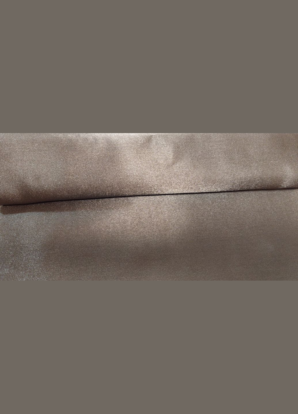 Атласне Полуторне Кавове Bubble tea постільна білизна + Бронзові наволочки 50*70 см 150х210см Moka textile (308071708)