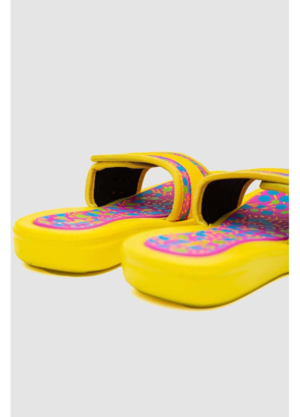 Желтые шлепанцы для девочки Ager