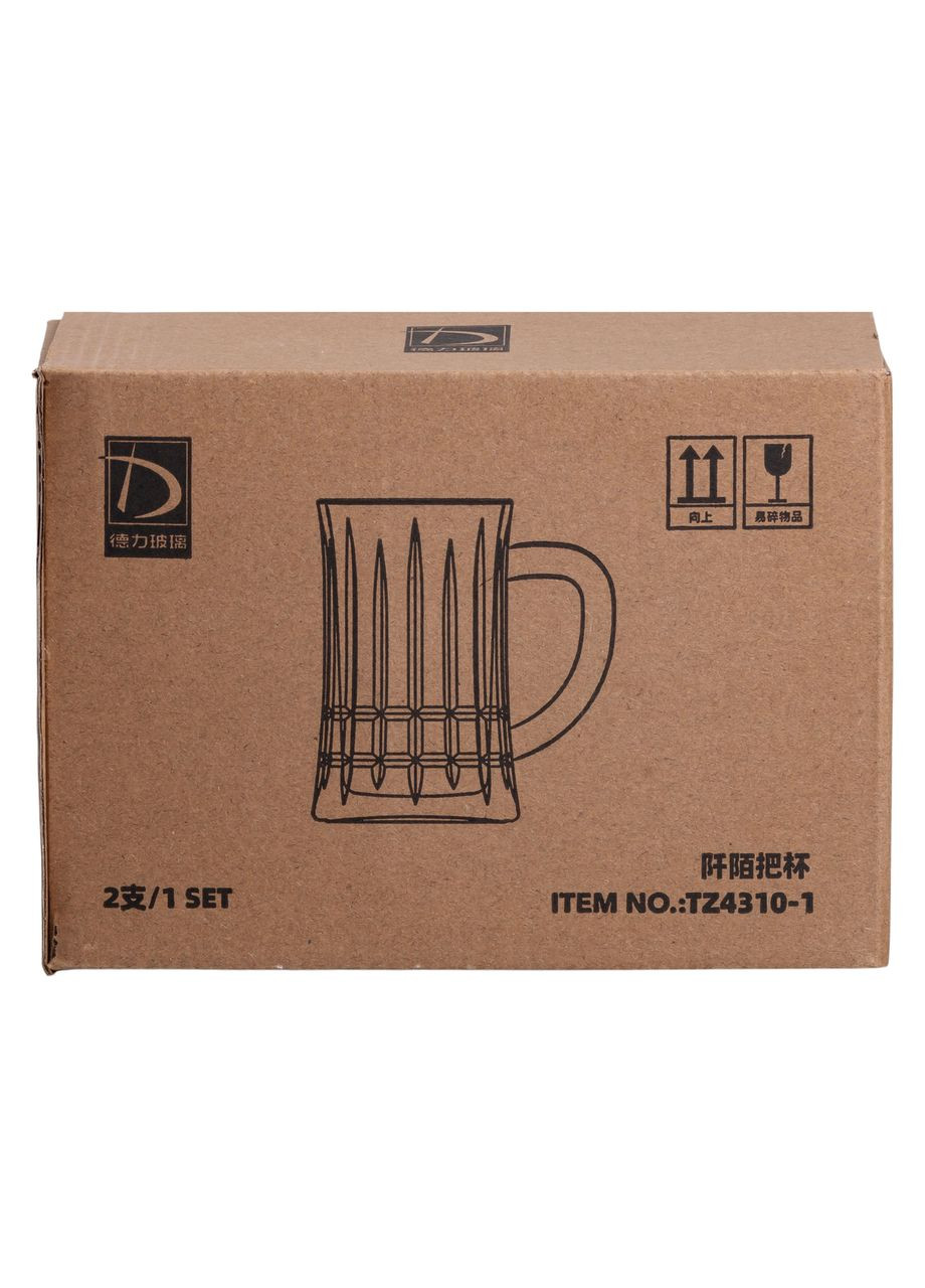 Набор пивных бокалов 2 шт 310 мл из стекла HP-19-145 Jooki (358705745)