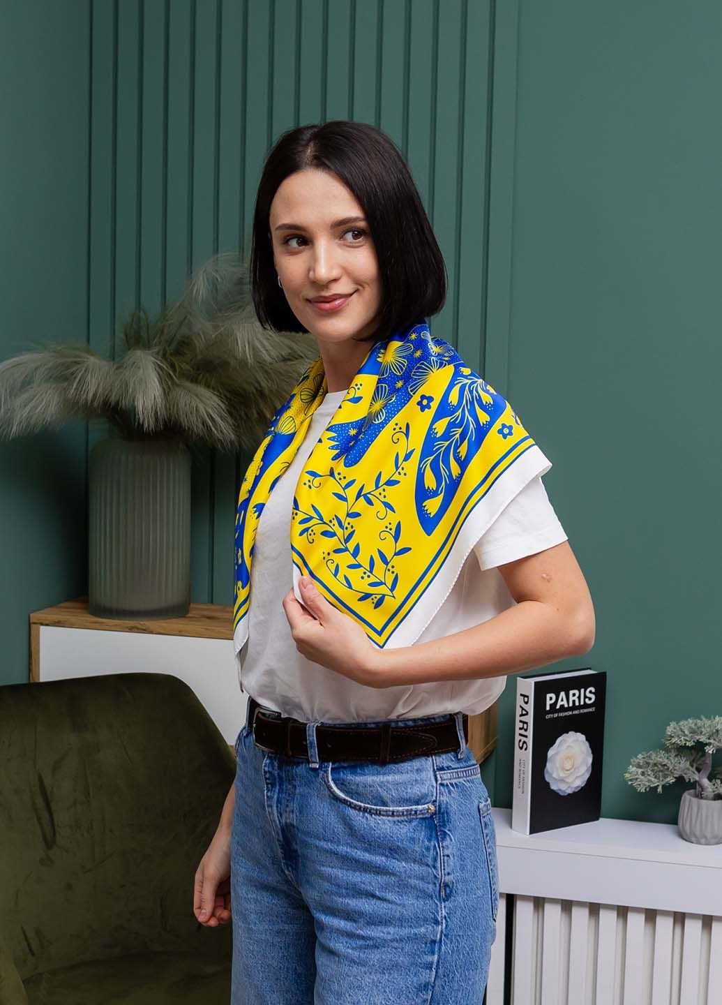 Хустка патріотична 70х70 см.(атлас) Homedec - (334258209)