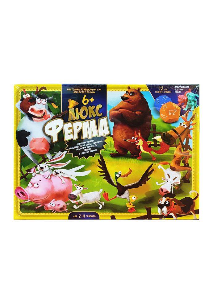 Настільна гра "Ферма Люкс" G-FL-01-02 українською мовою Danko Toys (301834502)