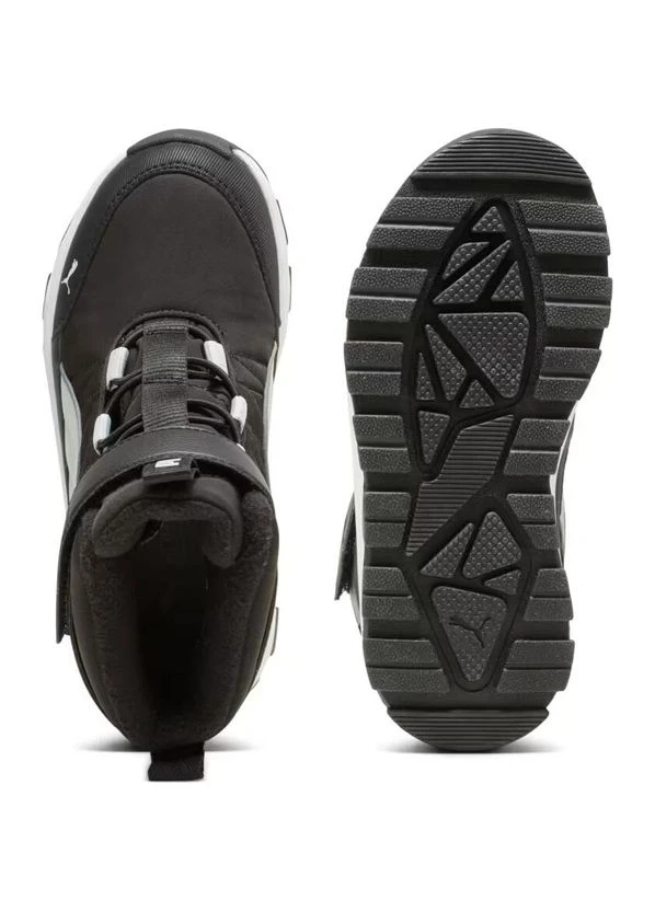 Ботинки детские черно-белые 392649-02 Puma EVOLVE PURETEX (399957285)