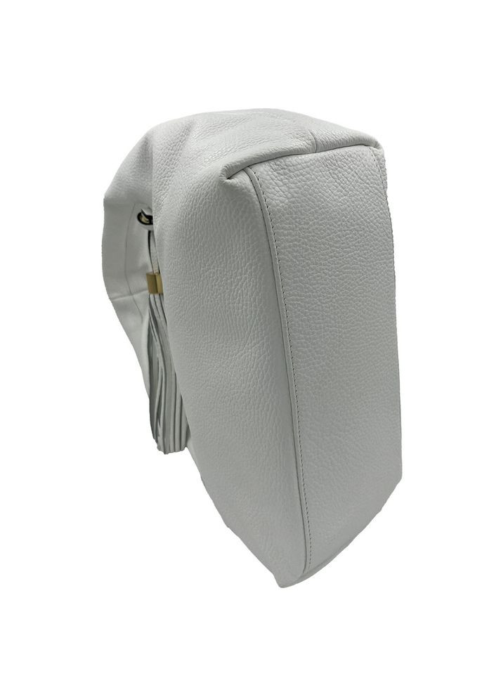 Сумка женская итальянская из натуральной кожи белая на плечо 6828801899 Felicita (364503286)