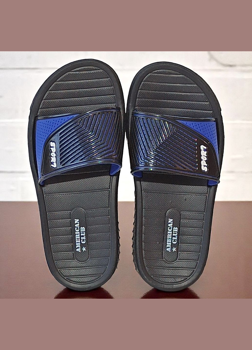 Черные повседневные, пляжные кроксы сланцы пляжные шлепанцы шлепки для пляжа бассейна american clab для мальчика American Club