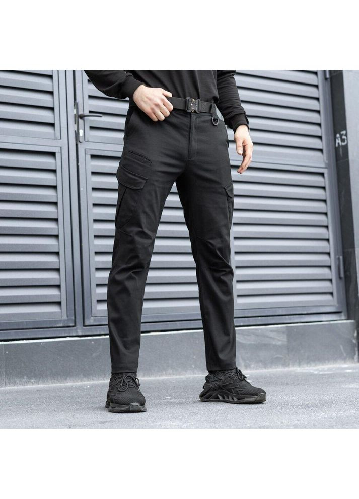 Армейские штаны Карго 6 карманов черные No Brand (355464315)