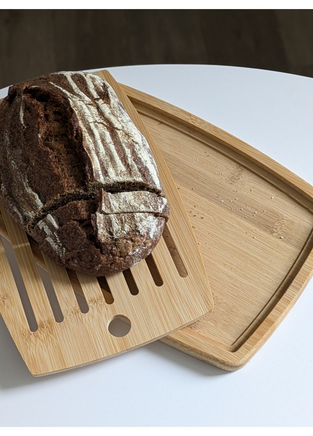Кухонная дощечка для вырезки хлеба бамбук No Brand (366343223)