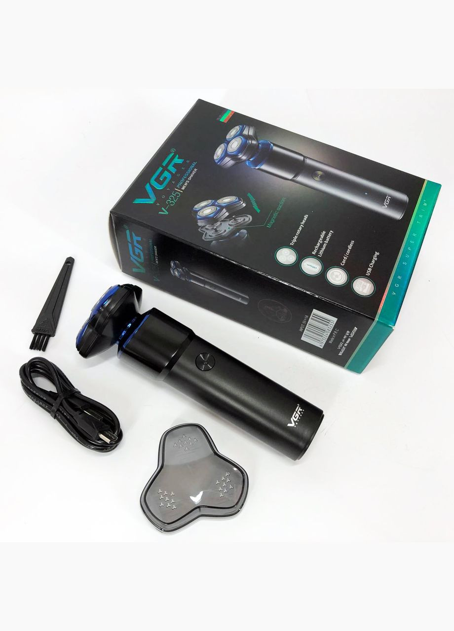 Електробритва V-325, тример бездротовий, машинка чоловіча для гоління, тример для вусів VGR (364664551)