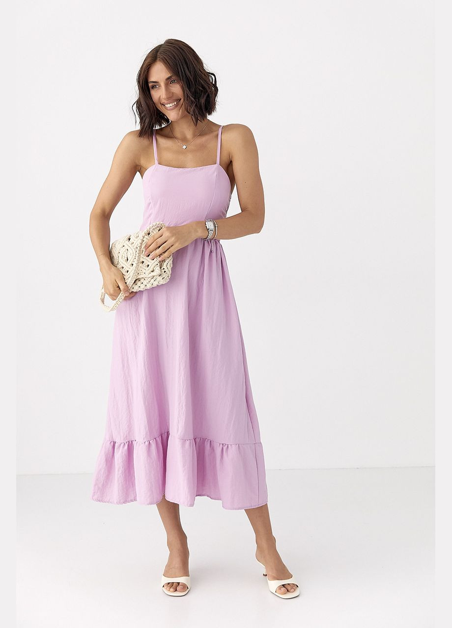 Сарафан на бретелях із воланом Lurex (335401025)