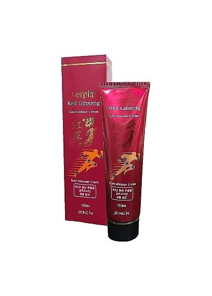 Обезболивающий спортивный массажный крем Jeong In Red Ginseng Glucosamine Cream 150ml (1247070-143315) Verpia (369407900)