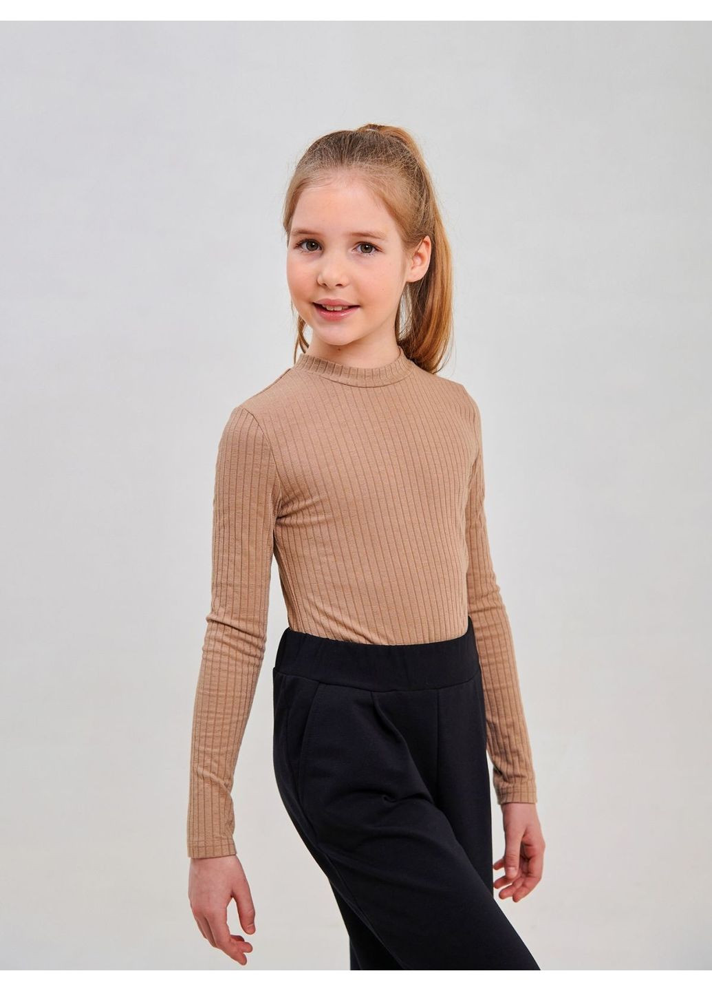 Лонгслив в рубчик для девочки Smil (354425211)