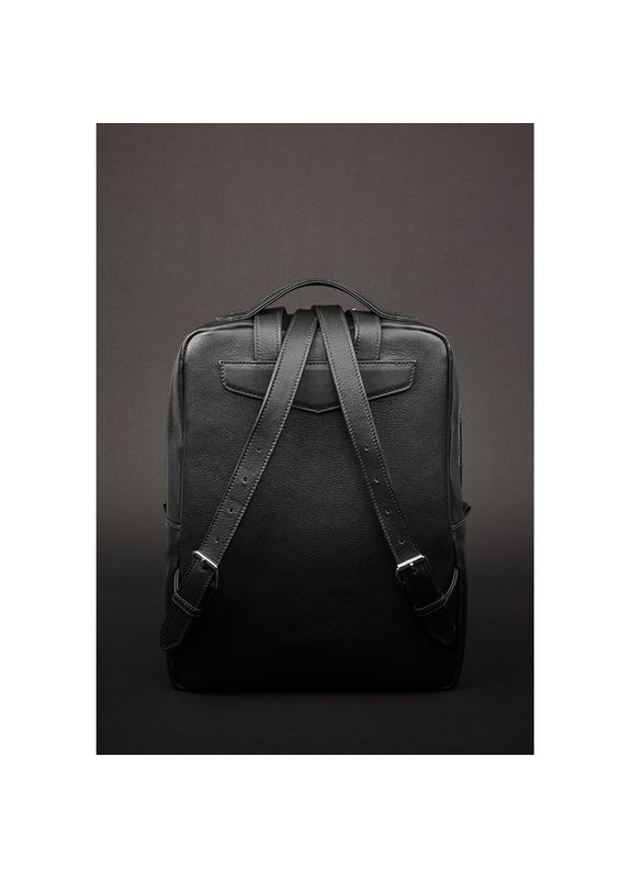 Рюкзак жіночий шкіряний на блискавці Cooper Чорний BlankNote (301871673)