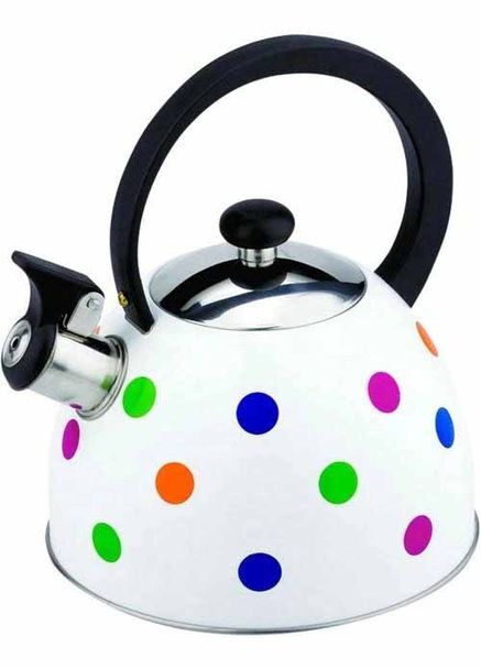 Чайник Веселий горошок 2 л зі свистком GT-1415-20 (126958) Gusto (300574099)