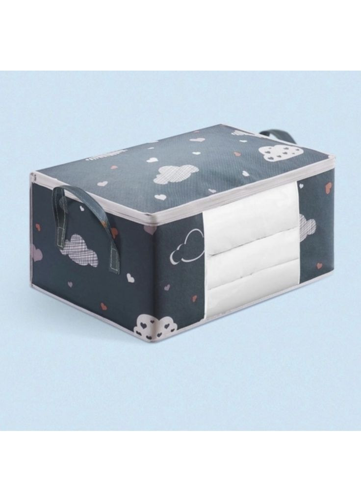 Органайзер для хранения вещей тучки с молнией для одеял подушек и одежды сумка-кофр ProDobro (365443290)