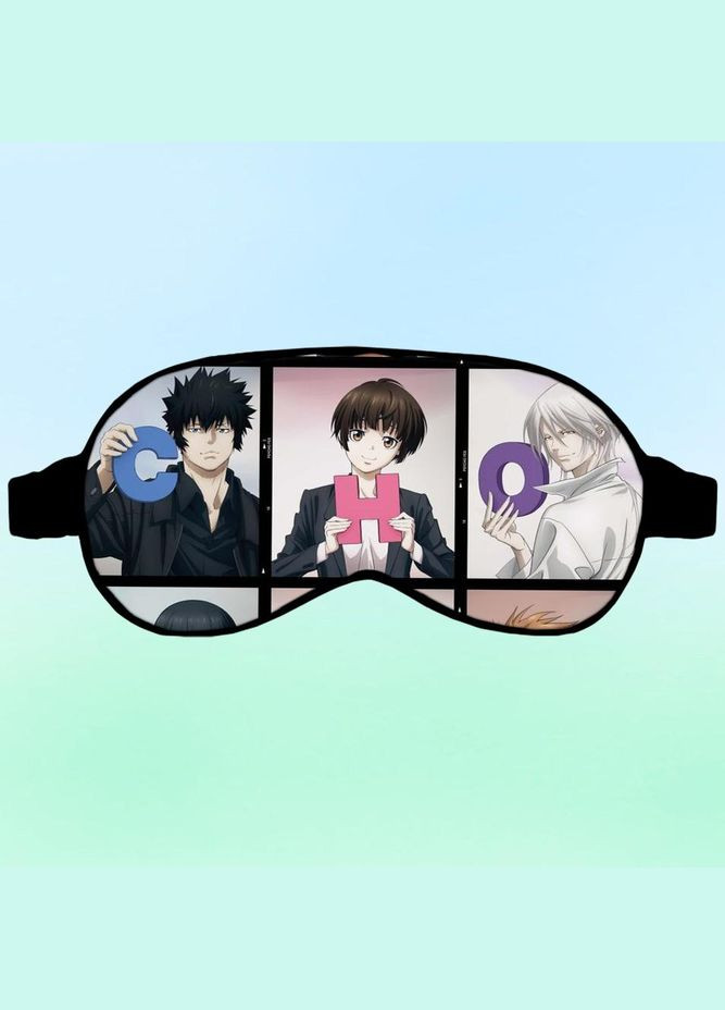 Маска для сна Аниме Психопаспорт #0001 черная No Brand (315046864)