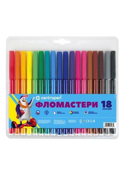Фломастеры, 18 цветов (7790/18 ТП) MIC (362433962)
