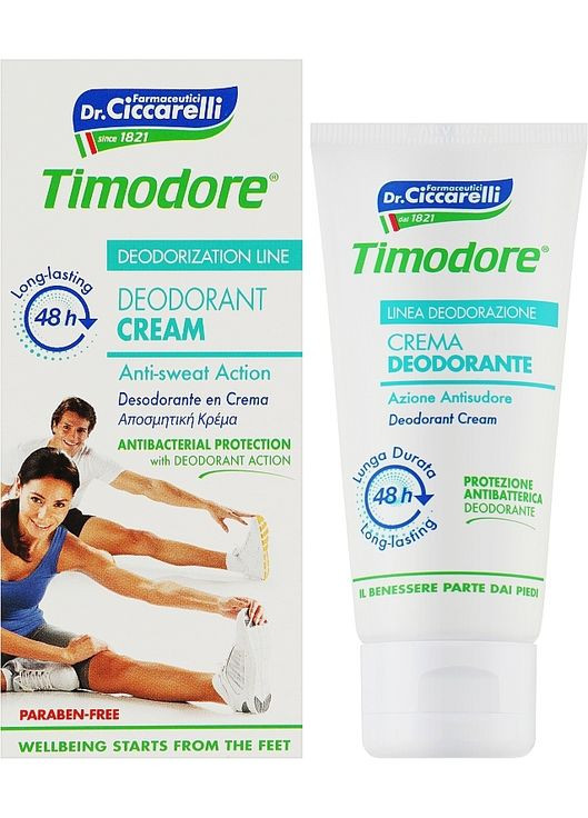 Крем-дезодорант для ног Deodorant Cream 48H 50ml (1154911-31097623) Timodore (368601428)