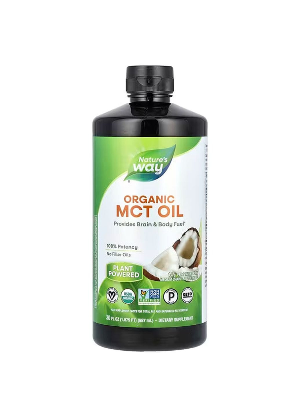 Кокосовое масло MCT, Oil From Coconut,, 887 мл Nature's Way (351383116)
