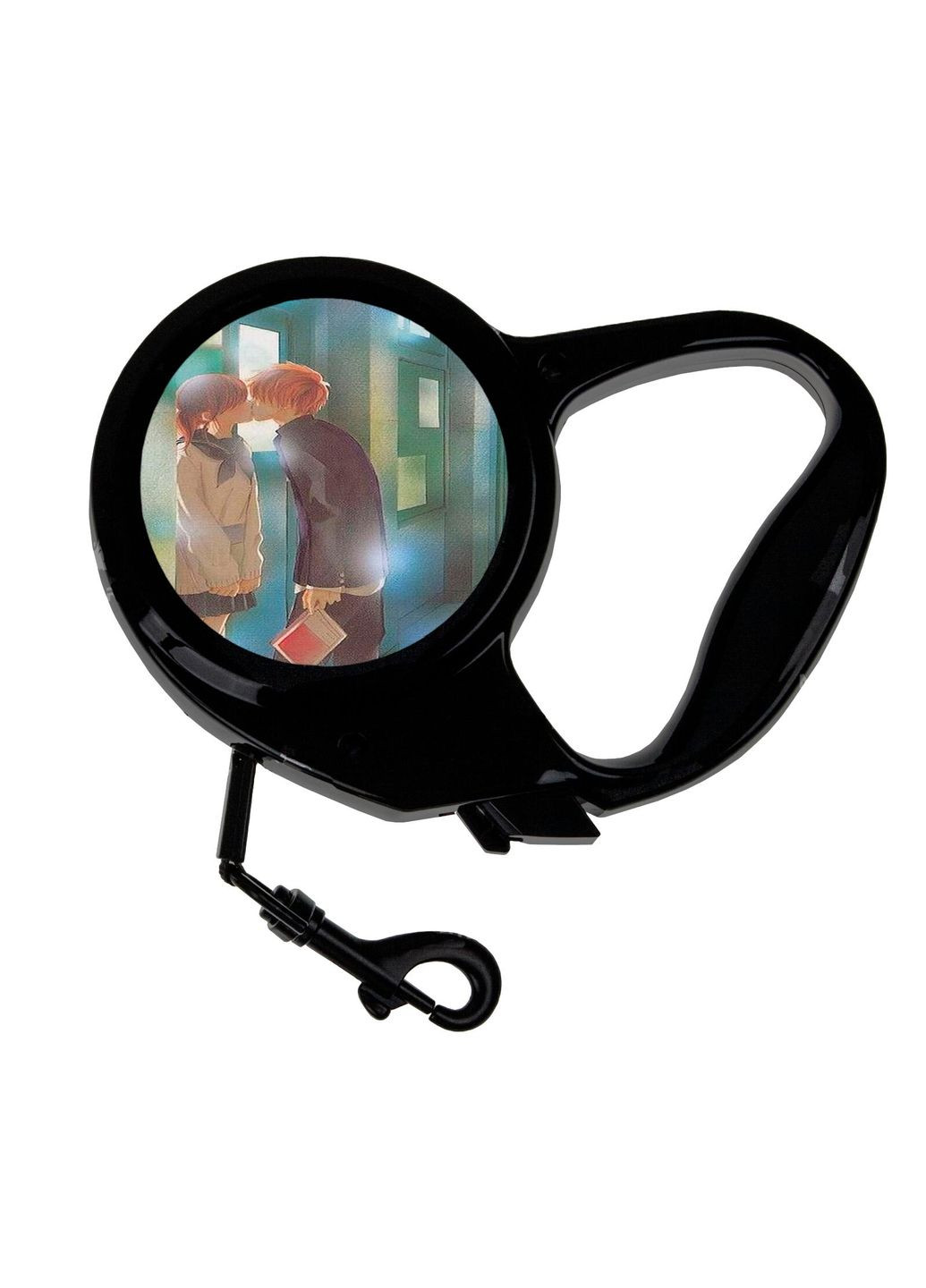 Поводок-рулетка для животных с принтом Аниме Это были мы #0002 3 м черный No Brand (309154843)