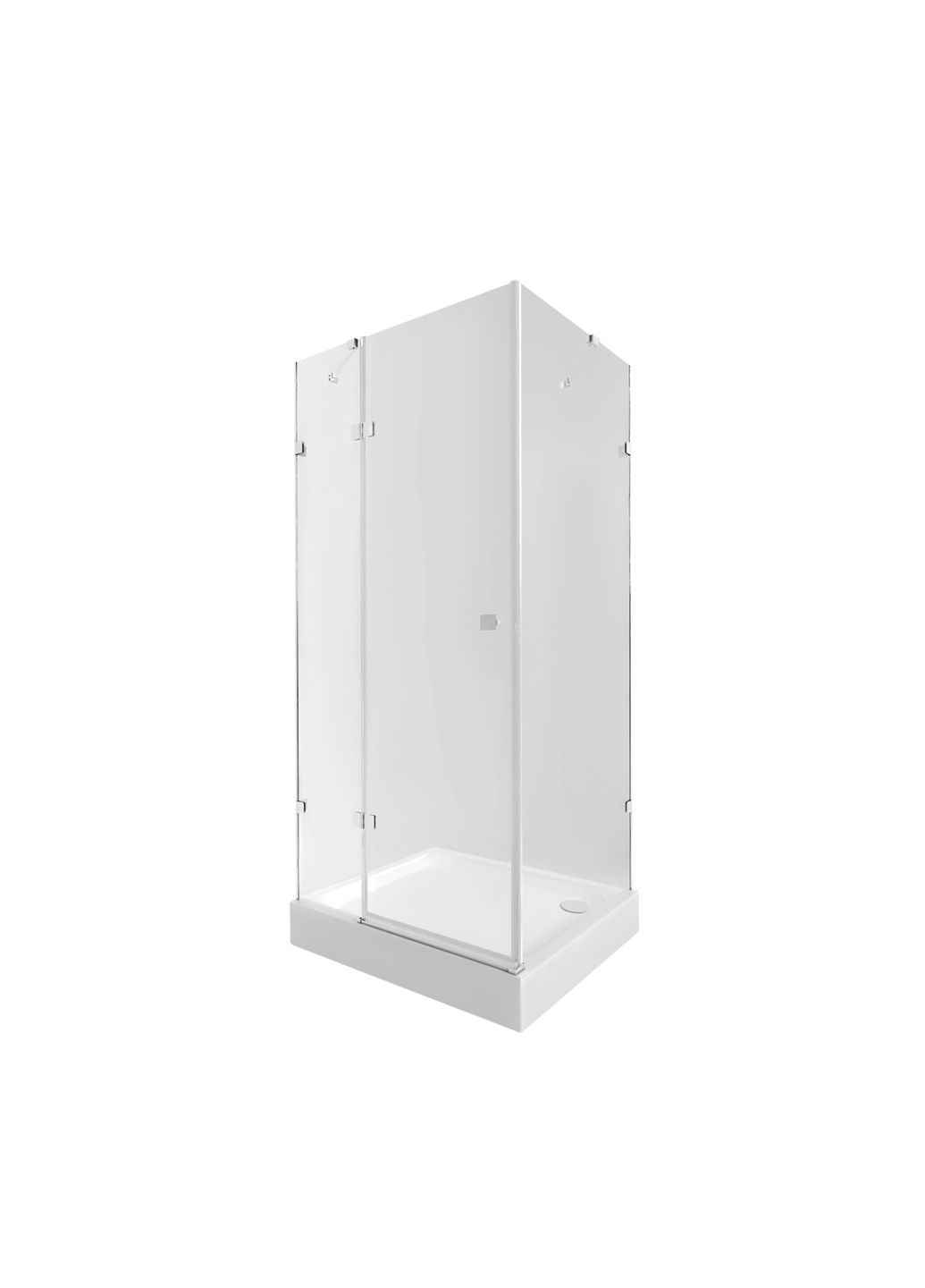 Набір душова кабіна Capricorn CRM1018RC6 Clear 2020x1000x800 мм + піддон Tern 301812C 100x80x12 см з сифоном Qtap Душовий бокс: CRM1018RC6. Піддон: 301812C. (337514750)