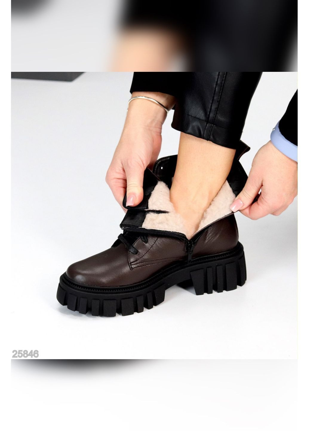 Зимние элегантные зимние ботинки No Brand