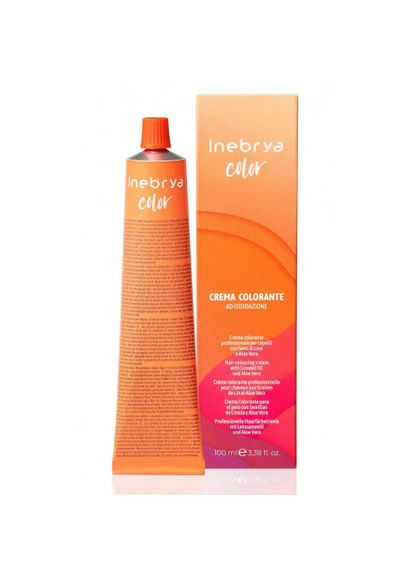 COLOR 6.3 Крем-фарба для волосся з олією льону й алое вера, 100 мл Inebrya (364194874)