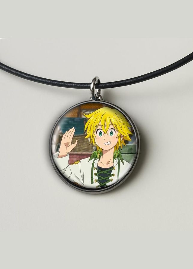 Подвеска (кулон) Аниме Семь смертных грехов #03 (круглый) No Brand (328050677)