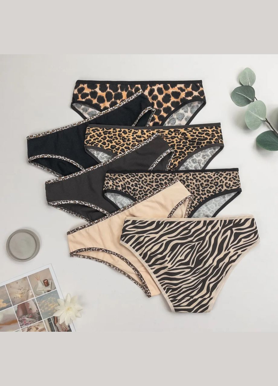 Набор женских базовых трусиков неделька - 7 шт. Nicoletta (323001598)