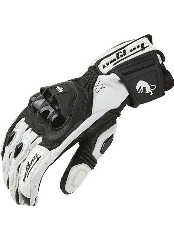 Мотоперчатки шкіряні AFS18, чорно-білі, розмір Furygan (325483643)