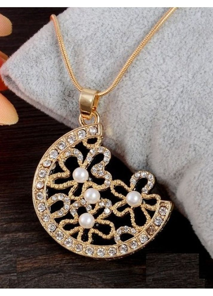 Набір біжутерії підвіска та кульчики-сережки квіти, 8895 No Brand (369785316)