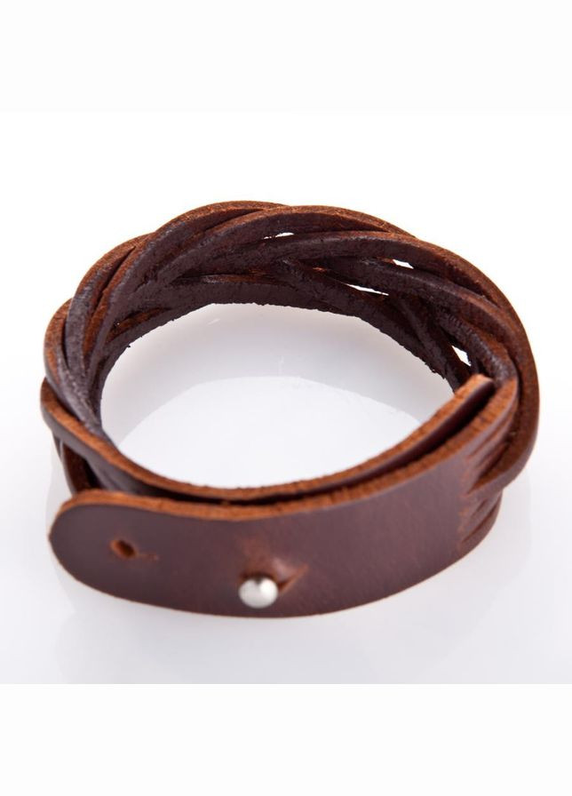 Шкіряний браслет на руку Bunch браслет на застібці браслет зі шкіри напульсник коричневого кольору, натуральна шкіра No Brand (334702062)